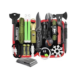 17-In-1 Outdoor Tactical Survival Camping Multi-Functional Kit