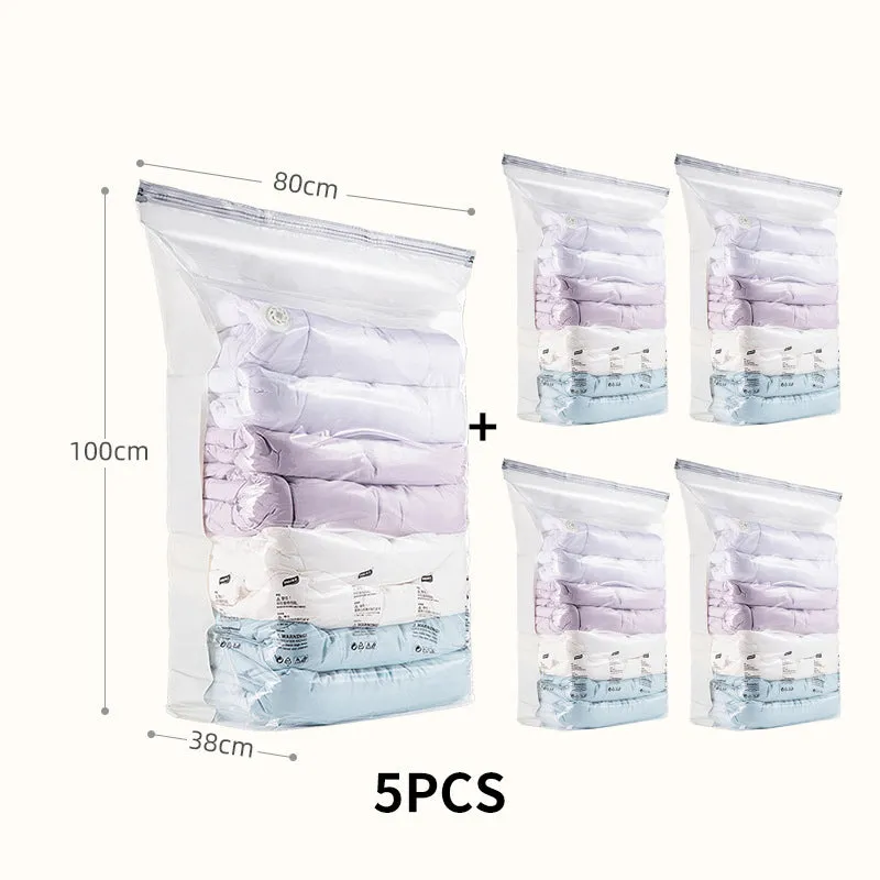 2024 Household EssentialsReusable Vacuum-Free Compression Storage Bags