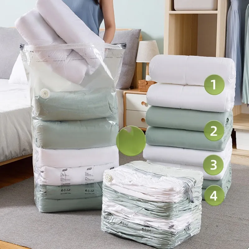 2024 Household EssentialsReusable Vacuum-Free Compression Storage Bags