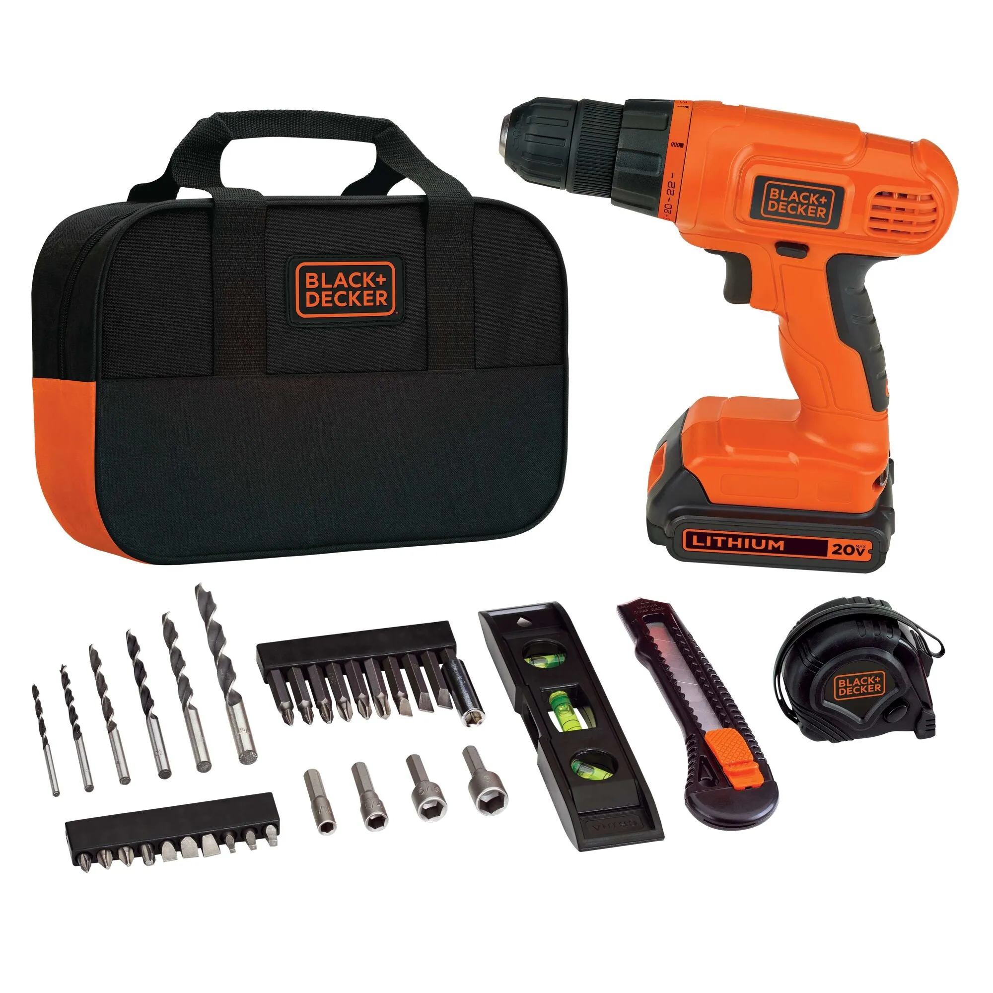 20V MAX* Cordless Drill/Driver Project Kit & 34-Piece