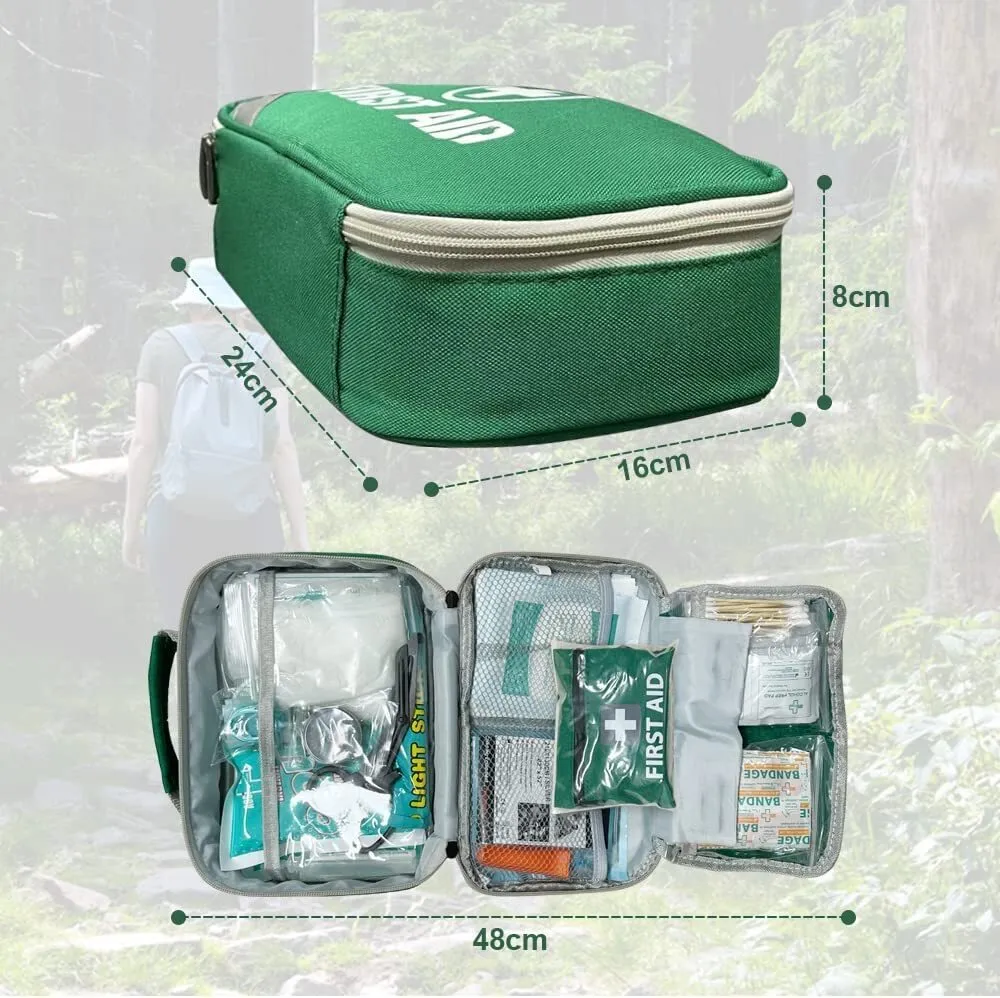 2x 258pcs Premium First Aid Kit Medical Travel Set | Emergency Family Safety