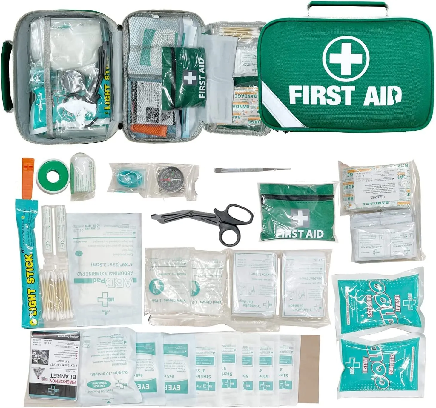 2x 258pcs Premium First Aid Kit Medical Travel Set | Emergency Family Safety