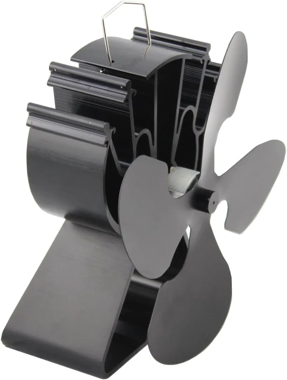 4-Blade Heat Powered Stove Fan for Wood/Log Burner/Fireplace Increases 80% More Warm air Than 2 Blade Fan