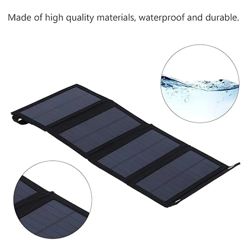 4 Folding Portable Solar Power Package Jg-28W
