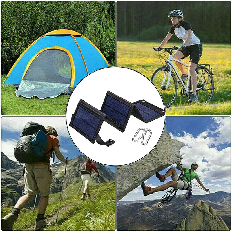 4 Folding Portable Solar Power Package Jg-28W