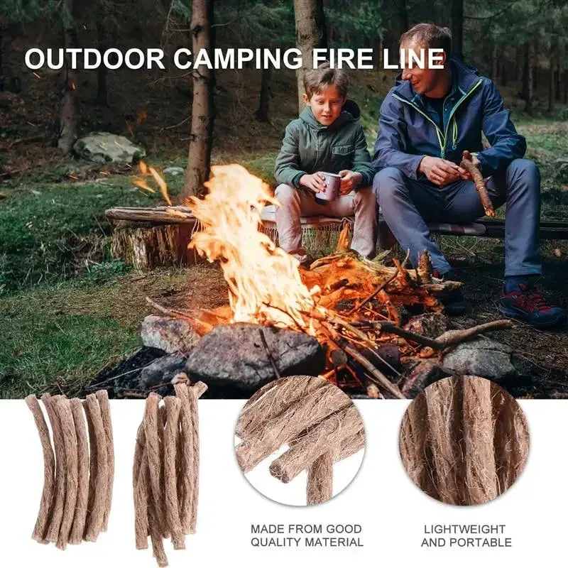 7.5CM Of Outdoor Camping Picnic Barbecue Supplies Igniter Igniter Rope Beeswax Hemp Rope Fire Tools Survival Equipment