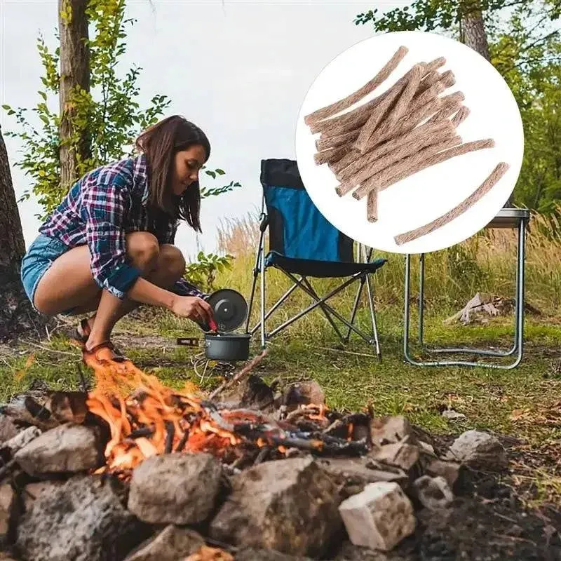 7.5CM Of Outdoor Camping Picnic Barbecue Supplies Igniter Igniter Rope Beeswax Hemp Rope Fire Tools Survival Equipment