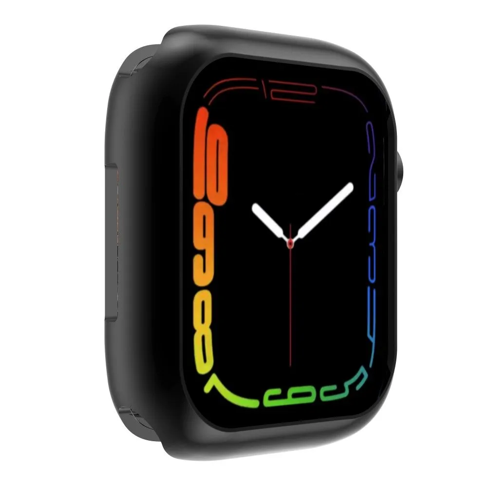 Apple Watch (45mm) stylish TPU cover - Black