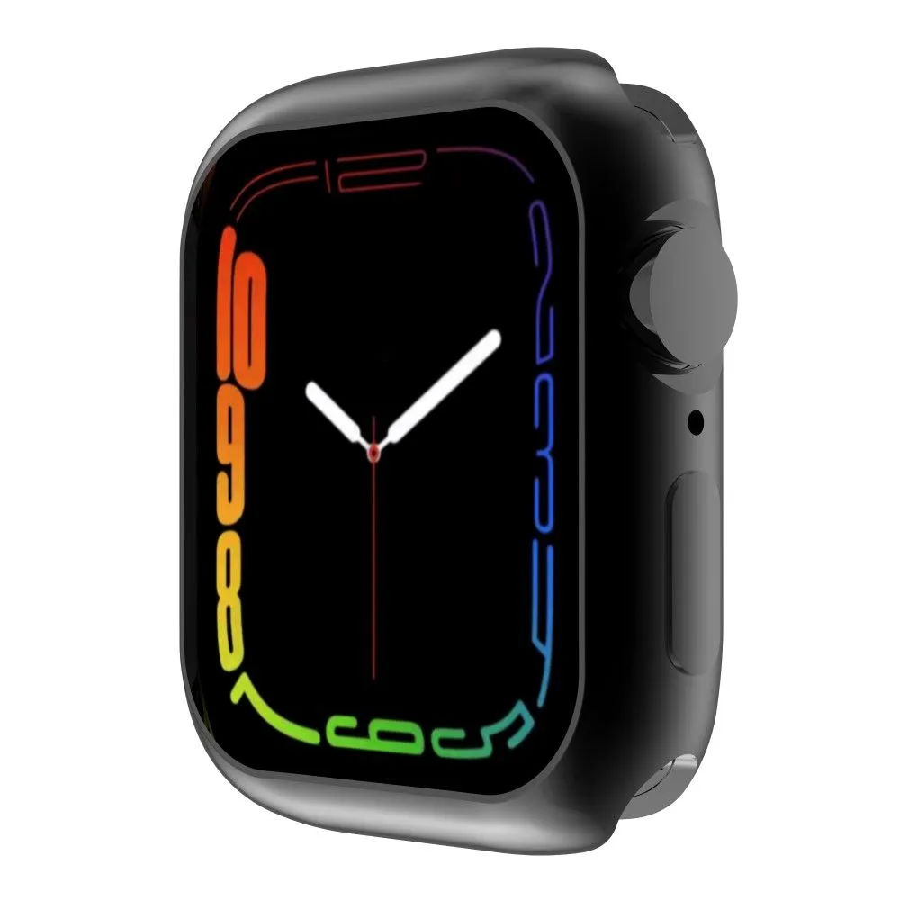 Apple Watch (45mm) stylish TPU cover - Black