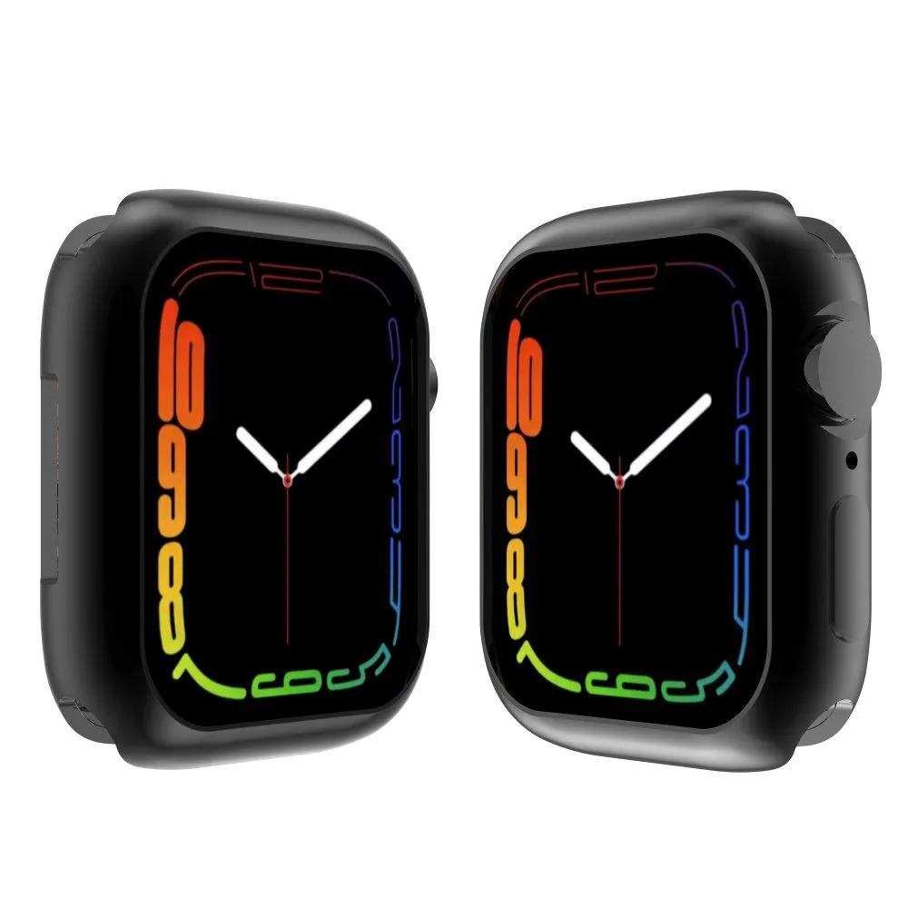 Apple Watch (45mm) stylish TPU cover - Black