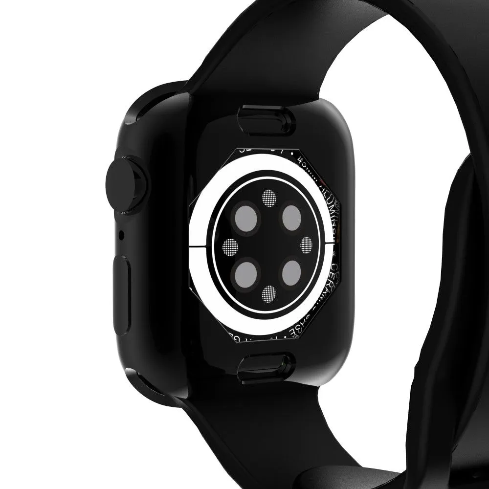 Apple Watch (45mm) stylish TPU cover - Black