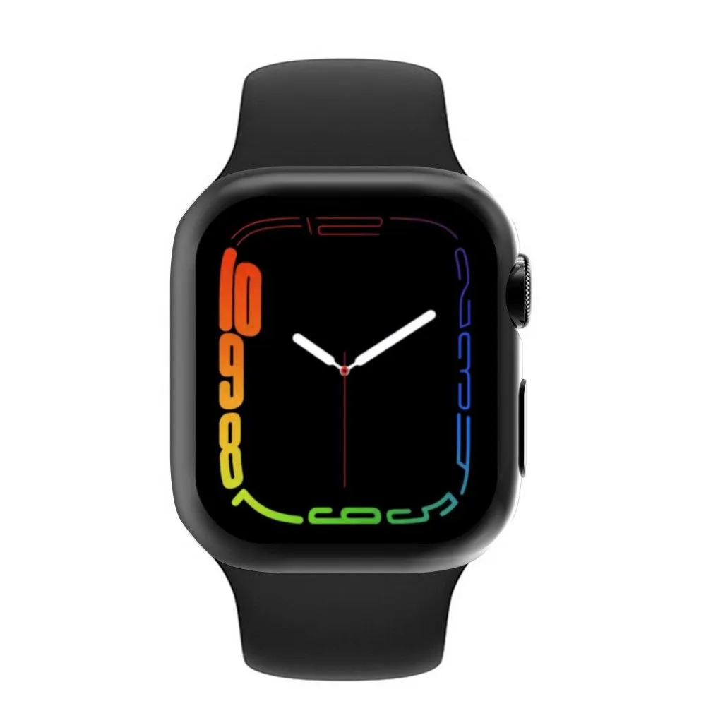 Apple Watch (45mm) stylish TPU cover - Black