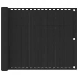 Balcony Screen HDPE 75x400 cm Anthracite