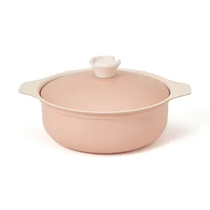 Bicolor Lightweight Cooking Pot 24cm Pink