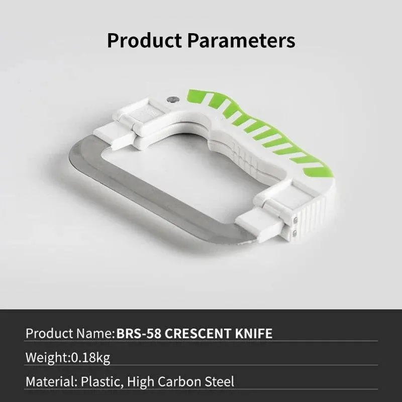 Brother Jiedeng BRS-58 Shy Moon Knife Outdoor Kitchen Knife Kitchenware Camping Folding Kitchen Knife Outdoor Vegetable Cutting