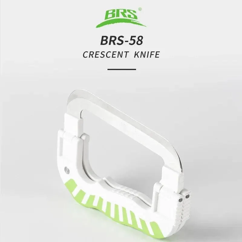 Brother Jiedeng BRS-58 Shy Moon Knife Outdoor Kitchen Knife Kitchenware Camping Folding Kitchen Knife Outdoor Vegetable Cutting