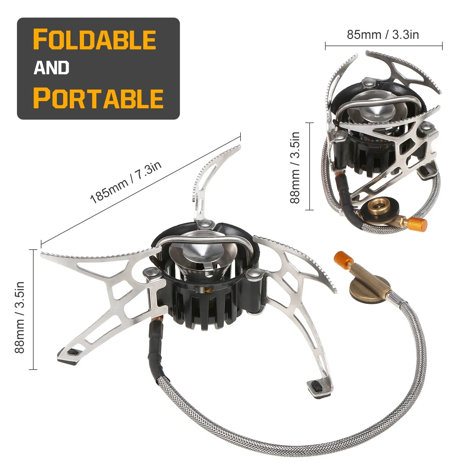 Camping Multi Fuel Stove Preheating Oil/Gas Outdoor Camping Stove Cooker Picnic Cookout Hiking Equipment Gasoline Stove Burners