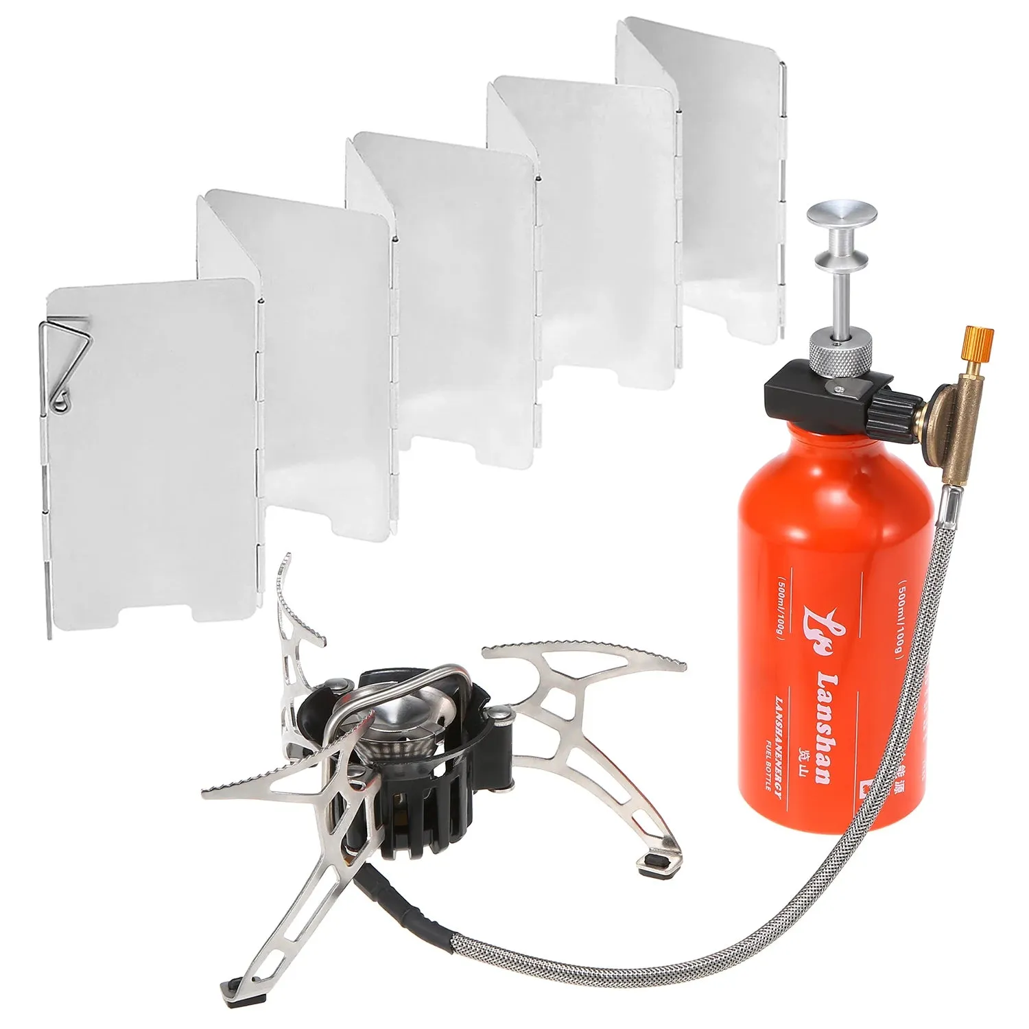 Camping Multi Fuel Stove Preheating Oil/Gas Outdoor Camping Stove Cooker Picnic Cookout Hiking Equipment Gasoline Stove Burners