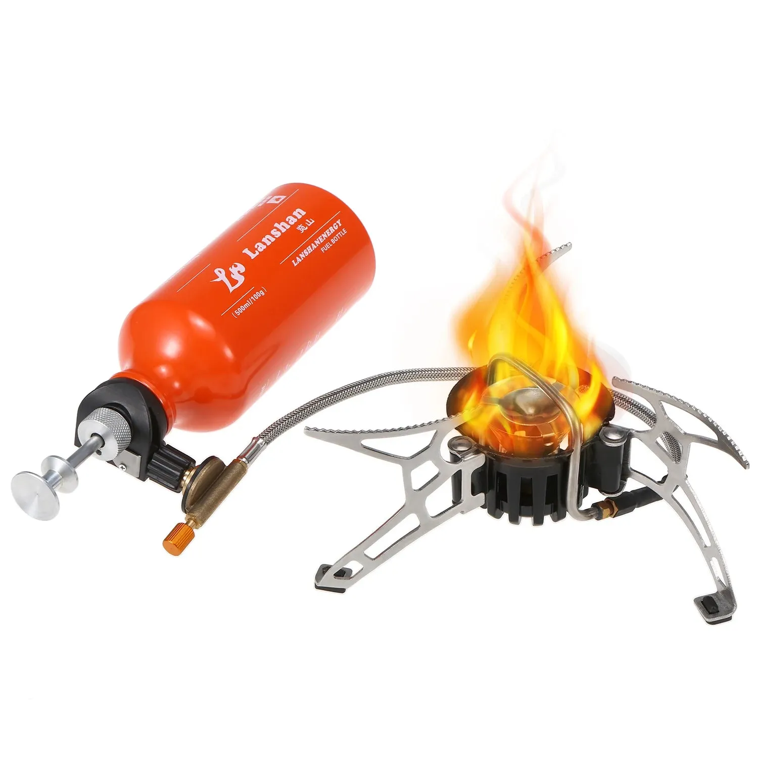 Camping Multi Fuel Stove Preheating Oil/Gas Outdoor Camping Stove Cooker Picnic Cookout Hiking Equipment Gasoline Stove Burners