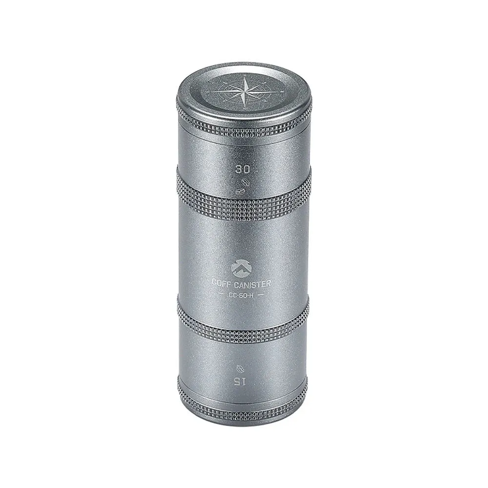 Coffee Can Outdoor Camping Aluminum Alloy Coffee Bean Tea-leaves Storage Bottle Seal-ed Layered Storage Jar for Coffee and Tea
