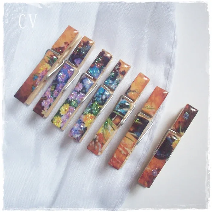 Floral Wooden Bookmarks