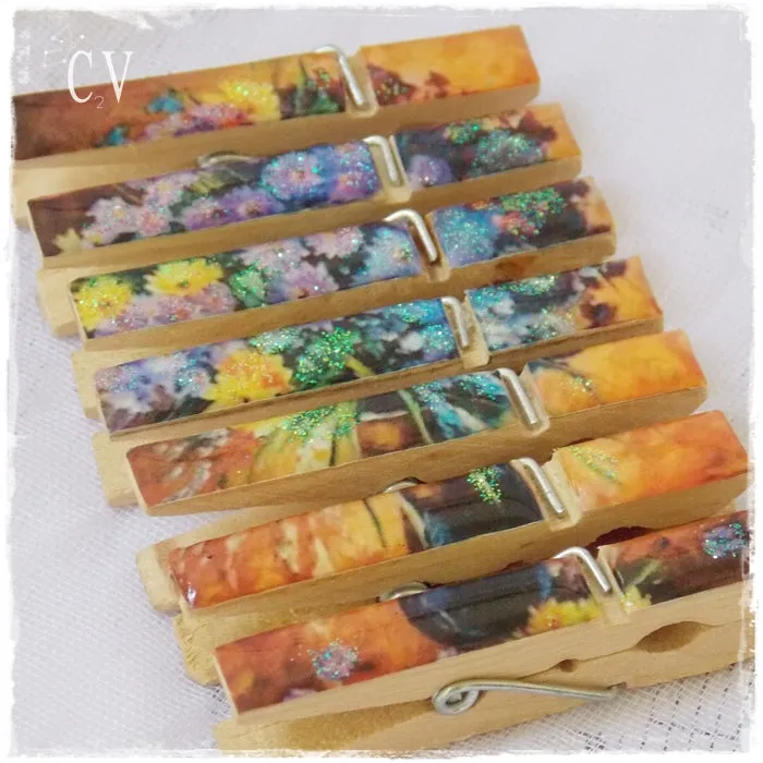 Floral Wooden Bookmarks