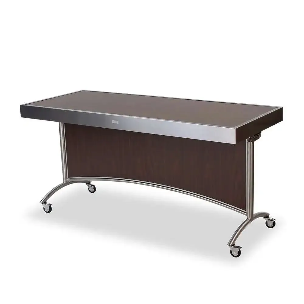 Forbes Industries 7013-8 30" Mobile Tables (nestable - 8-ft) with Stainless Steel Framed Laminate Tabletop, Stylish Legs