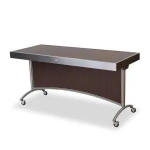 Forbes Industries 7013-8 30" Mobile Tables (nestable - 8-ft) with Stainless Steel Framed Laminate Tabletop, Stylish Legs