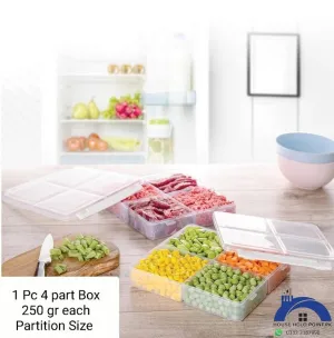 Freezer Box 1000 Grams (4 Partitions) New