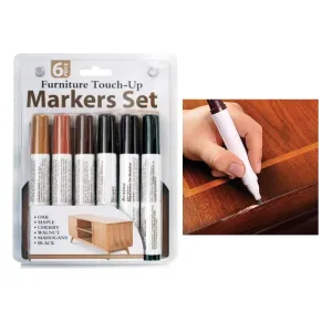 Furniture Touch-Up Kit - Set of 6 Markers for Flawless Fixes