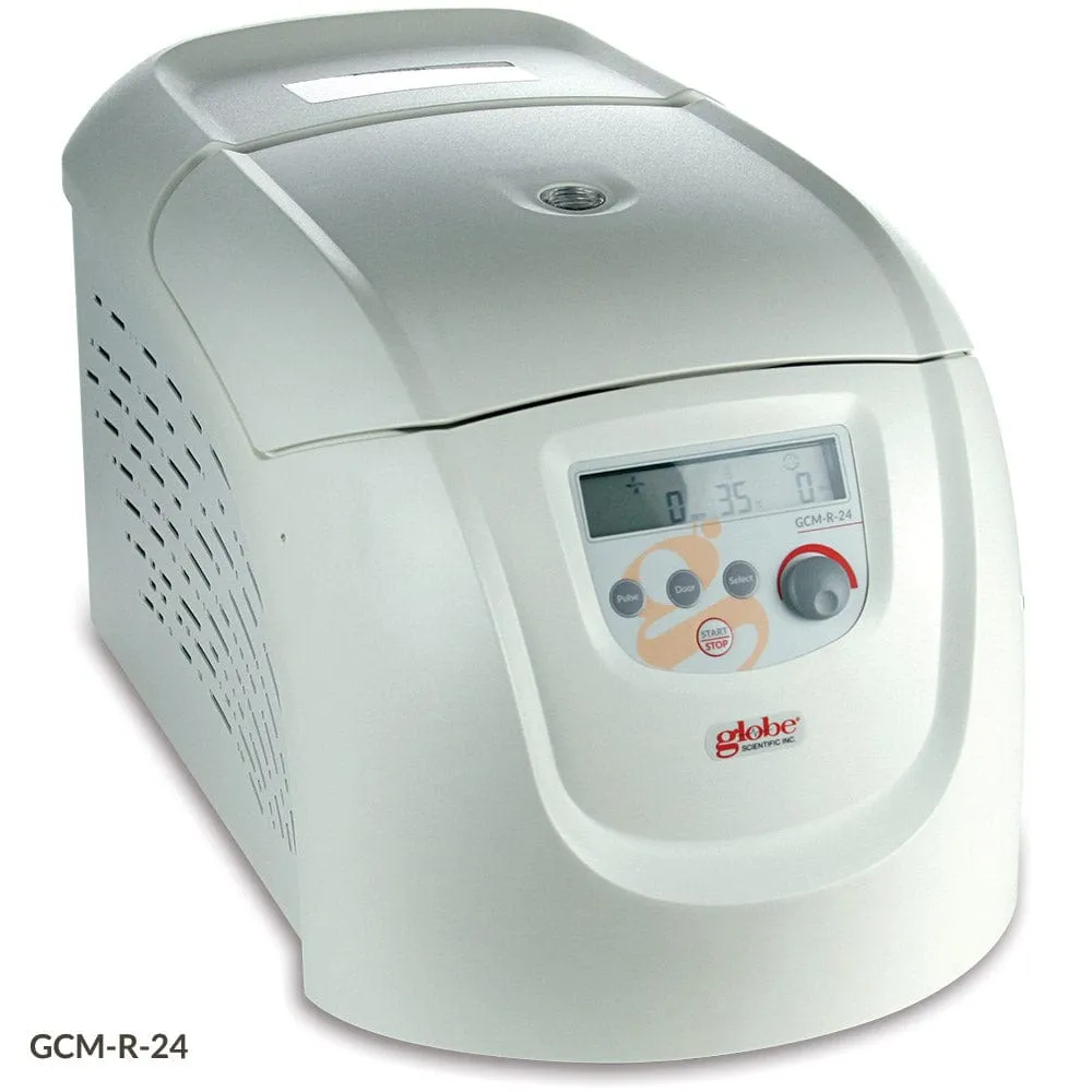 Globe Scientific Centrifuge, Micro, Refrigerated, 24-Place, High Speed, 120v, 60Hz, US Plug (Includes: 24-Place Rotor with Lid for 1.5mL and 2.0mL Microcentrifuge Tubes #MC-24-2ML)