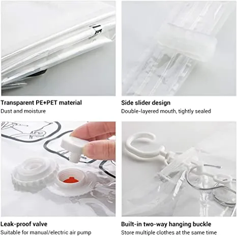  Hanging Vacuum Storage Bags
