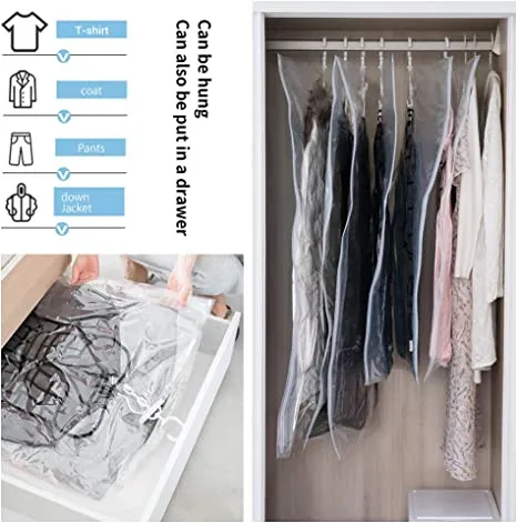 Hanging Vacuum Storage Bags