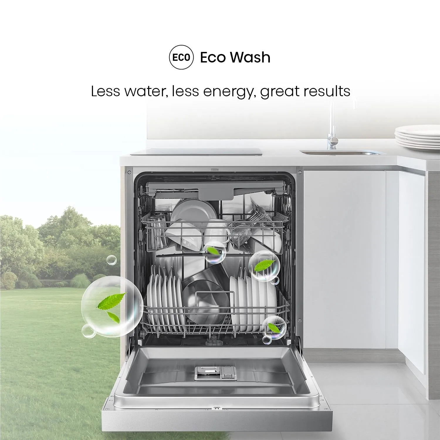 Hisense HSCE14FS 14-Place Setting Freestanding Dishwasher (Stainless Steel)