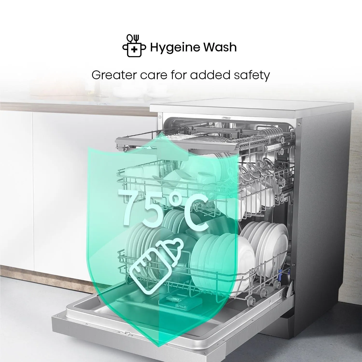 Hisense HSCE14FS 14-Place Setting Freestanding Dishwasher (Stainless Steel)