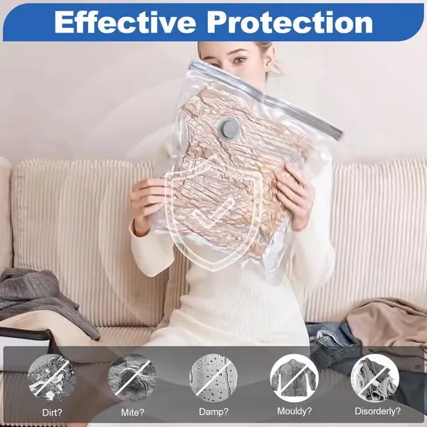  Hot Sale 50% OFF 6-Pack USB Electric Vacuum Compression Bags  Save Space, Travel Light!