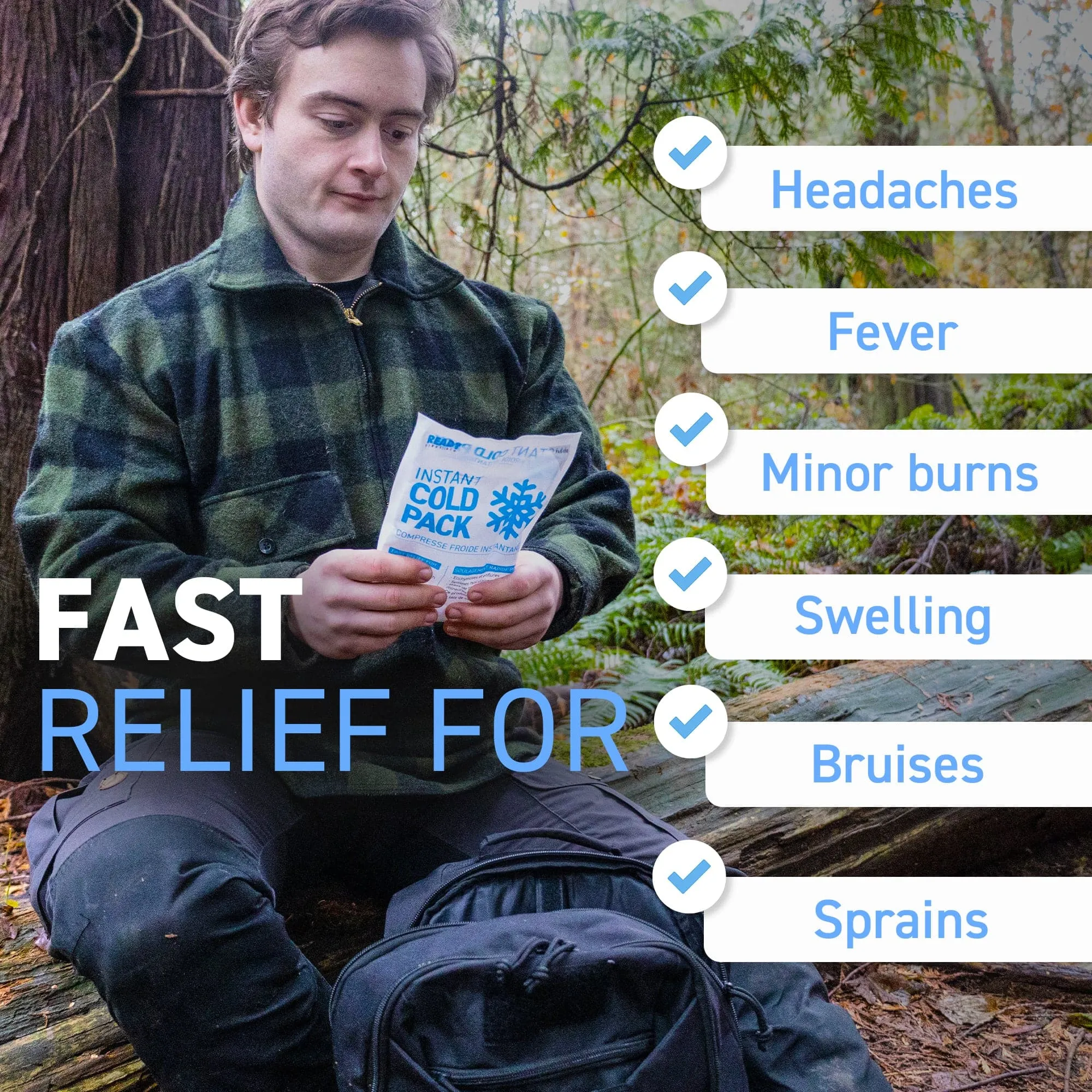 Instant Cold Pack 7.5" x 4.5" - Ready First Aid (Pack of 6)