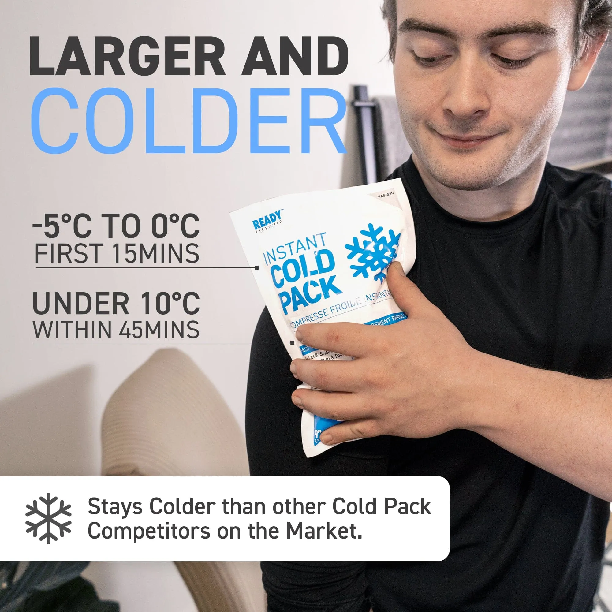 Instant Cold Pack 7.5" x 4.5" - Ready First Aid (Pack of 6)