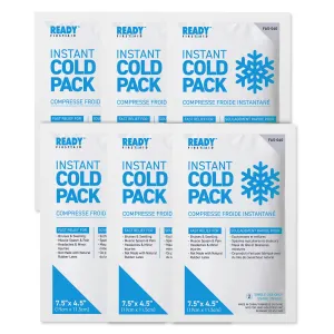 Instant Cold Pack 7.5" x 4.5" - Ready First Aid (Pack of 6)