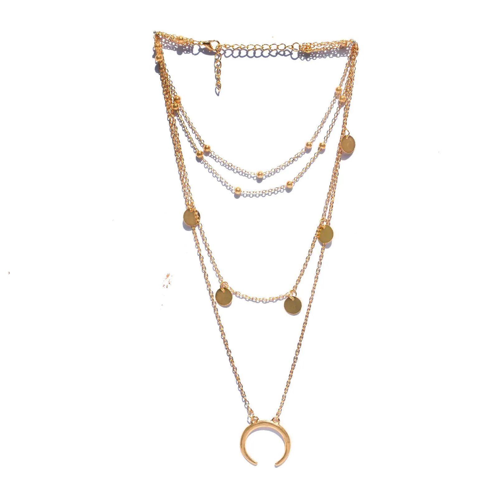 Joker & Witch Bon Bon Gold Metal Alloy Necklace for Women