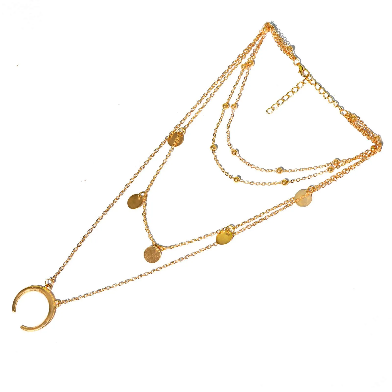 Joker & Witch Bon Bon Gold Metal Alloy Necklace for Women
