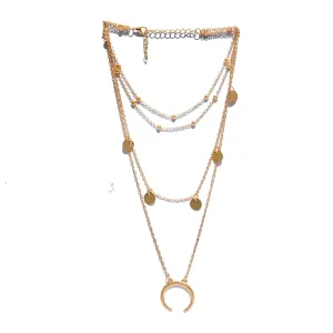 Joker & Witch Bon Bon Gold Metal Alloy Necklace for Women