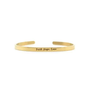Joker & Witch Faith Hope Love Gold Mantra Band