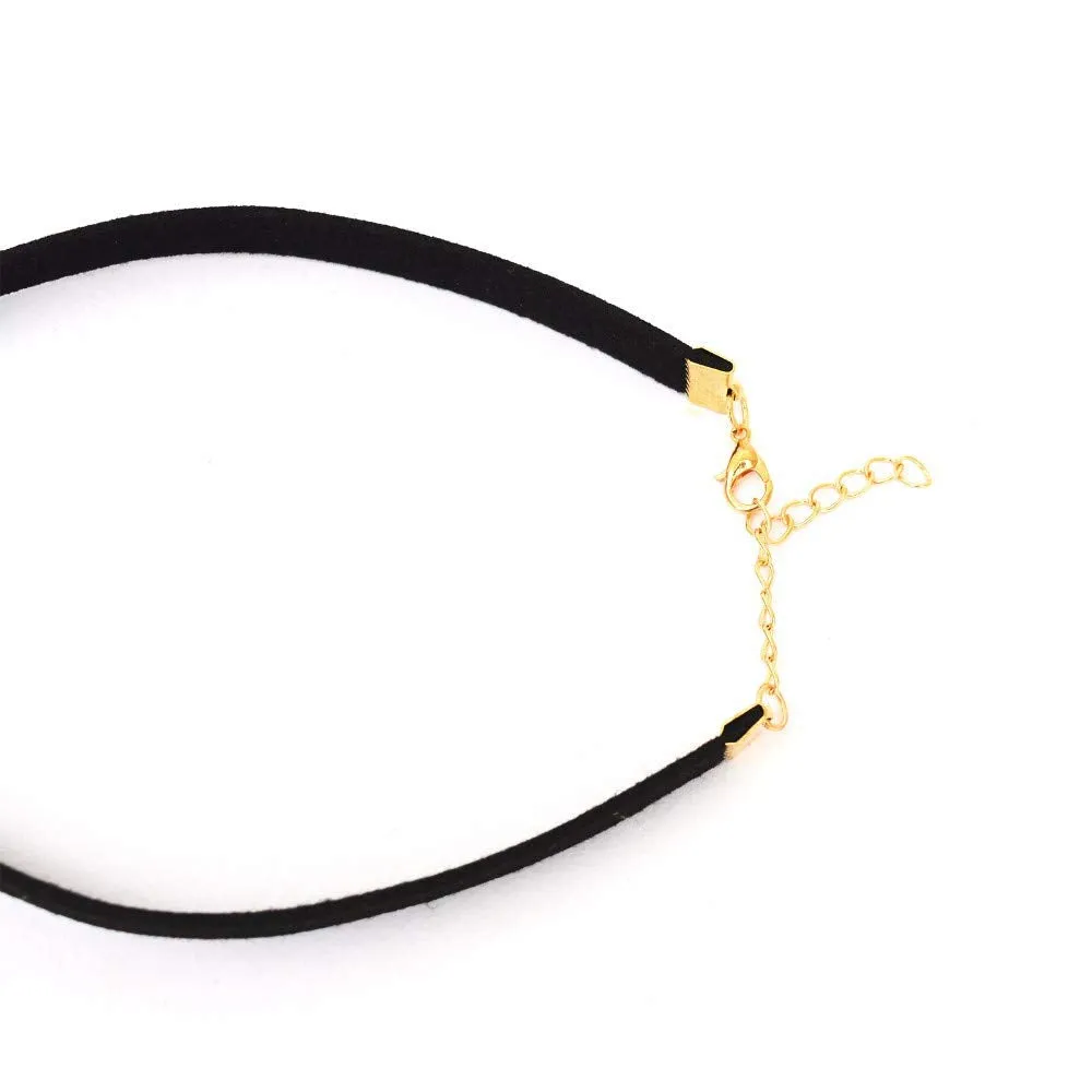 Joker & Witch Single Pearl Black Choker for women