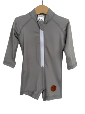 Kicky Swim - One Piece Rashguard Suit | Ash Grey