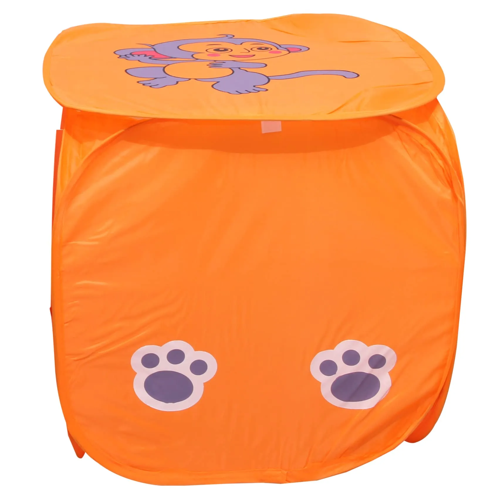 Kuber Industries Printed Polyster Foldable Laundry Organiser With Lid & Handles (Multicolor)-HS43KUBMART25853