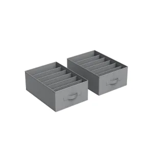 Large 6-Compartment Foldable Clothes Organizers