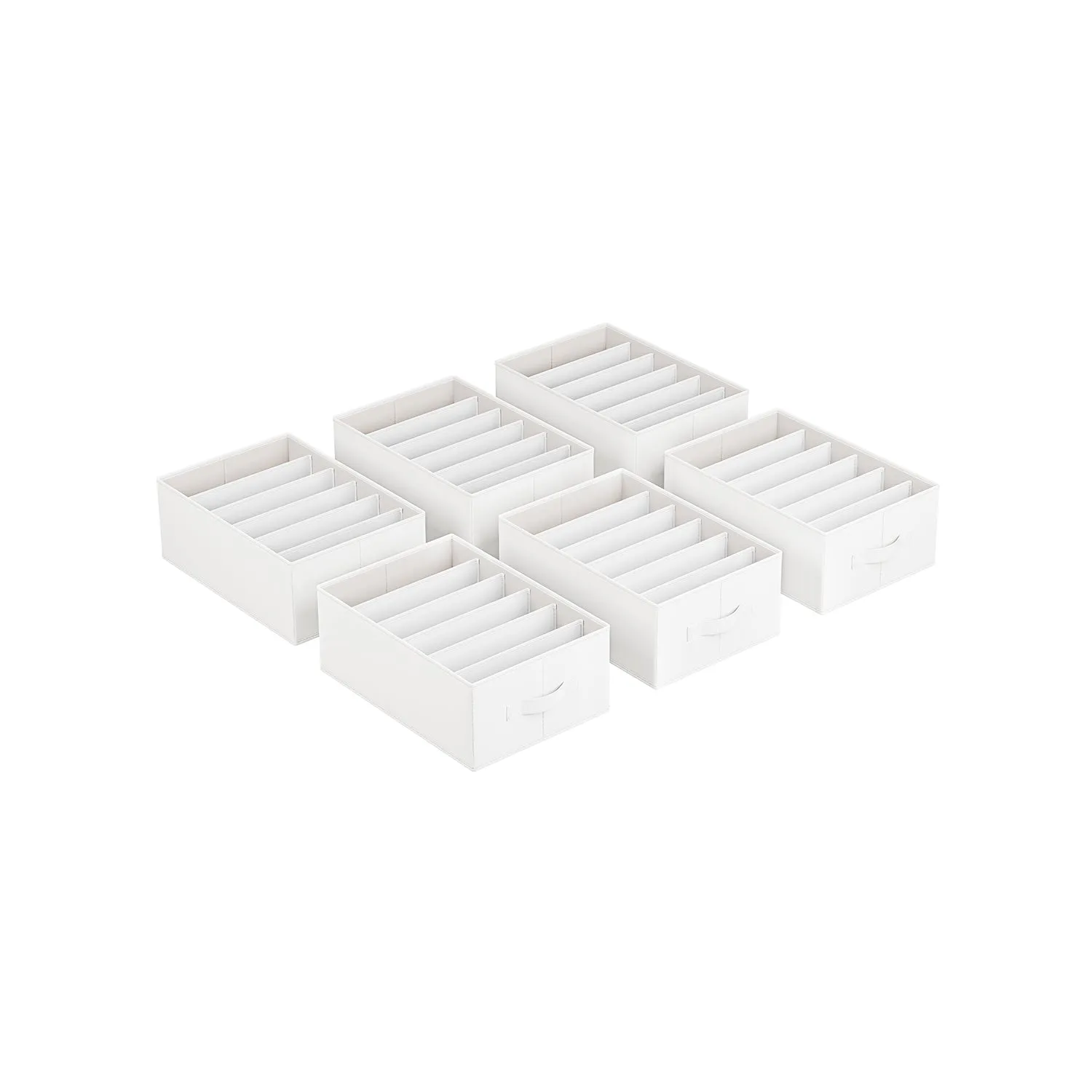 Large 6-Compartment Foldable Clothes Organizers