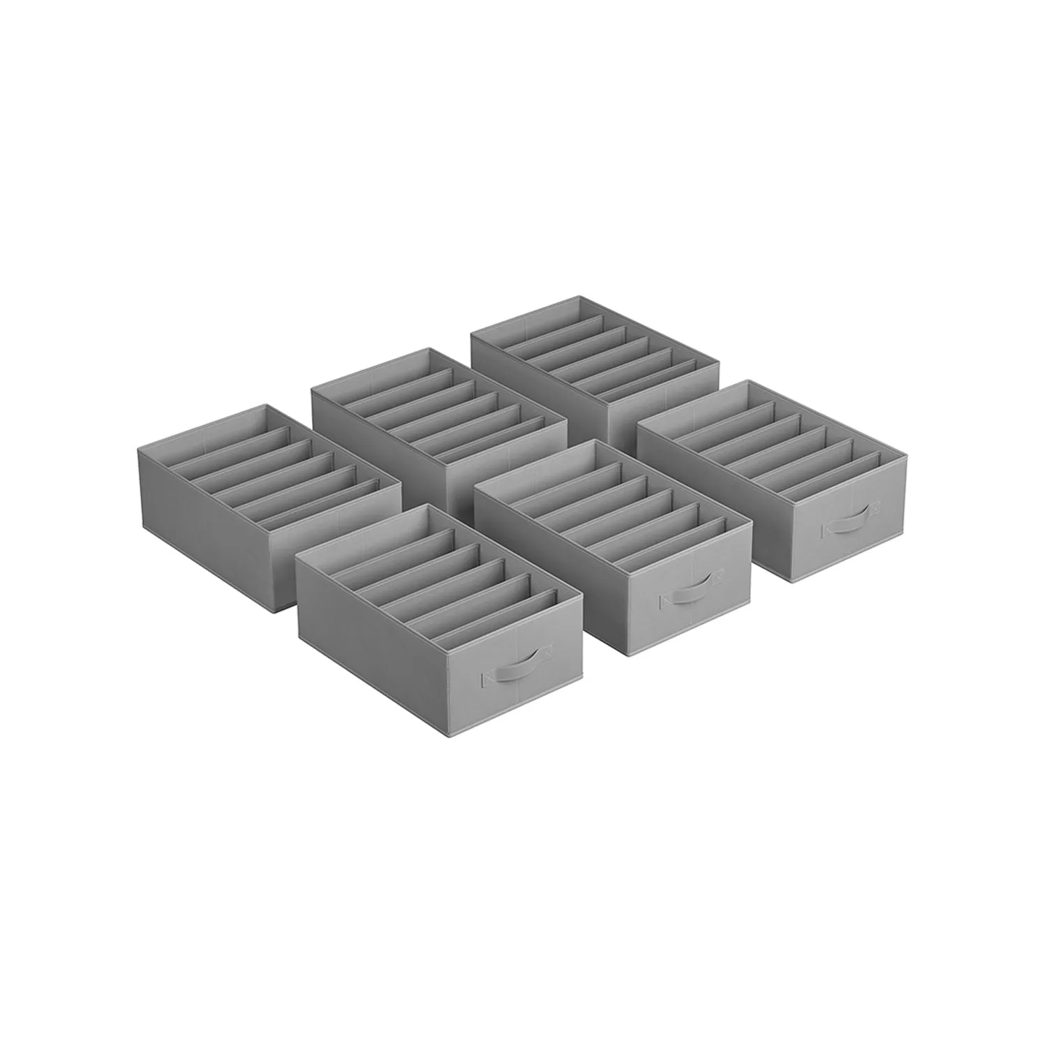 Large 6-Compartment Foldable Clothes Organizers