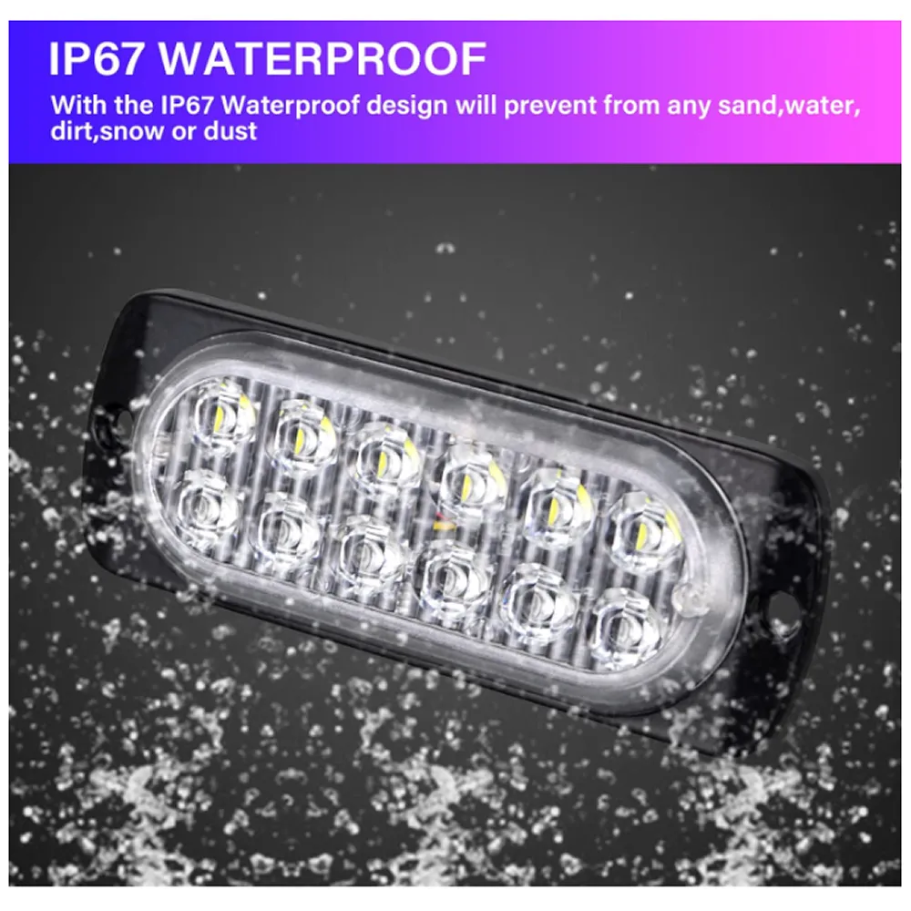 Led Super Bright Yellow Emergency Caution Strobe Light